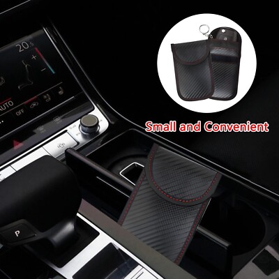 Borsetta Schermante Keyless Go Telepass Schermatura 2 Pezzi Keyless Go, Custodia Protettiva Per Chiavi Auto, Blocco Astuccio Porta Chiavi Portachiavi RFID