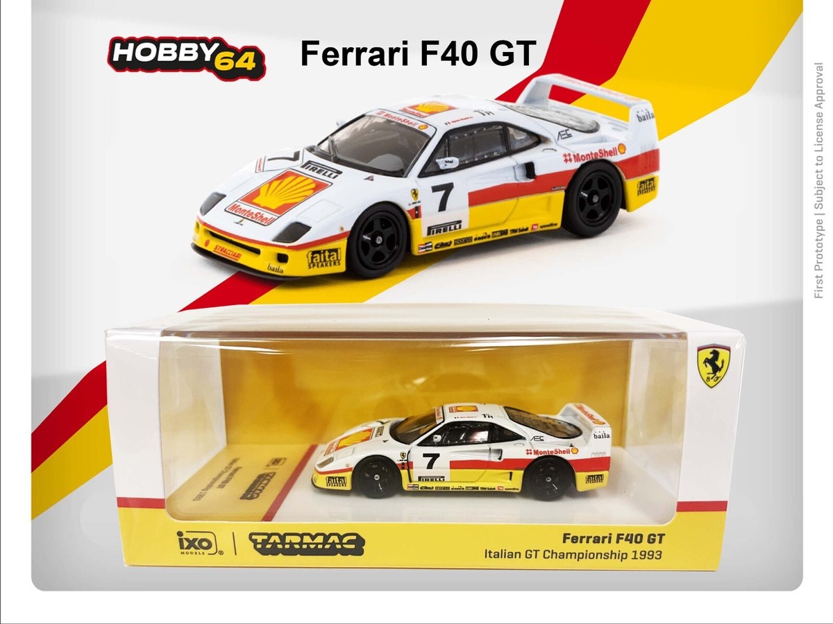 TARMAC WORKS 1:64 Ferrari F40 GT Italian GT championship 1993