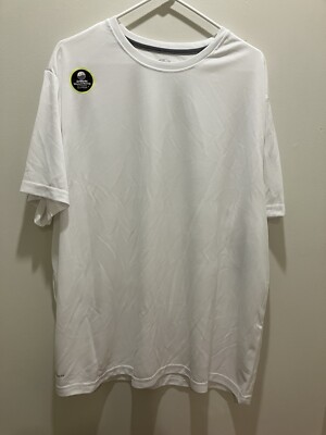 Athletic Works Mens Core Active Short Sleeve White T-Shirt Size 3XL (54-56)