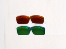 Galaxy Replacement Lens For Oakley Cables OO9129 Sunglasses Green/Red Polarized