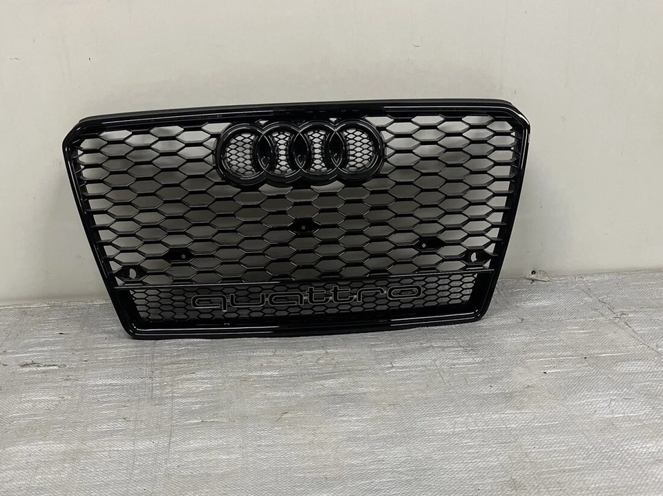 2013 2014 2015 2016 2017 AUDI A5 S5 QUATTRO GLOSSY BLACK FRONT GRILLE - Image 2 of 4