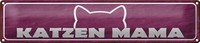 Blechschild Spruch 46X10Cm Katzen Mama Geschenk Dekoration
