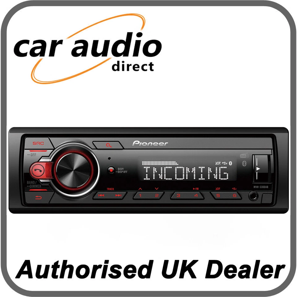 Pioneer MVH-330DAB - Mechless Car Stereo Media Player Bluetooth USB AUX DAB+ - Image 2 of 2