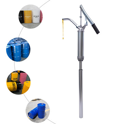 Barrel Pump Oil Transfer Pump w/Telescopic Suction Tube fits 30-55gal Drum