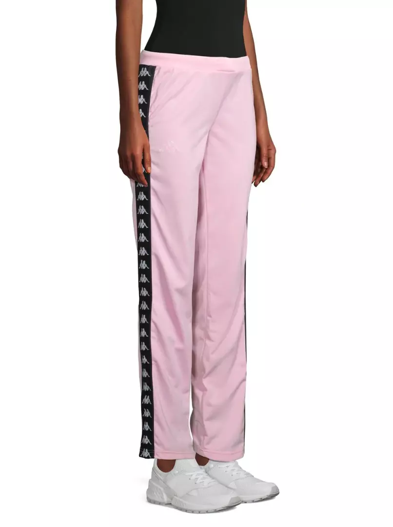 Kappa Women s Active Wastoria Track Pants Size S Soft Pink Black MSRP 80