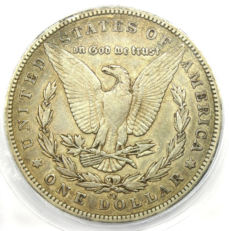 1892-CC Morgan Silver Dollar $1 Carson City Coin - Certified ICG XF45 - Rare! - Image 4 of 4