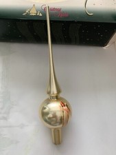 Weihnachtsbaumspitze/ ChristBaumspitze glas Engel gold