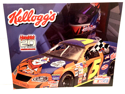 2004 TERRY LABONTE HENDRICK MTSPRTS 20 YEARS KELLOGG'S #5 NASCAR CUP POSTCARD