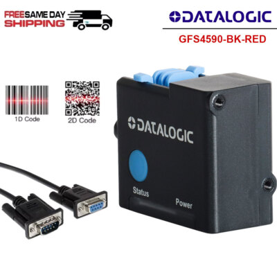 Datalogic 2D with USB Cable Gryphon GFS4590-BK-RED Fixed Mount Barcode Scanner