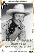 Monte Hale Complete Collection "SEALED" Movie 9 DVDs+OTR Roy Rogers 2 Audio CDs