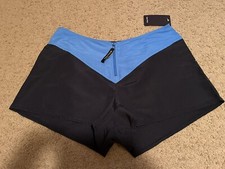 Nautica New Women s Pull-On Shorts Size L Blue Front Zipper