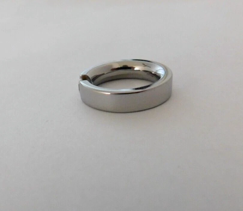 Banda plana flotante de diamantes sintéticos TOMAS 5 mm ajuste cómodo acero inoxidable talla 5 sin usar Foto 4 de 4