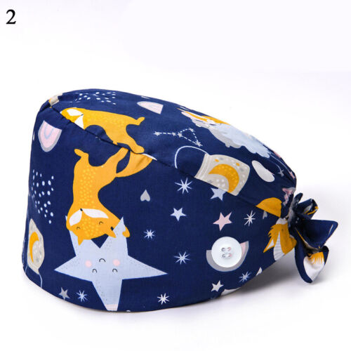 Unisex Nurse Doctor Hat Surgical Scrub Cap Medical Dentist Teeth Dental Cap UK - Picture 36 of 111
