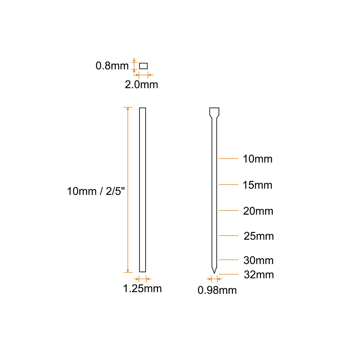 Nail sale gauge size