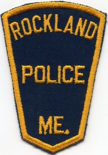 VERY old vintage ROCKLAND MAINE POLICE PATCH