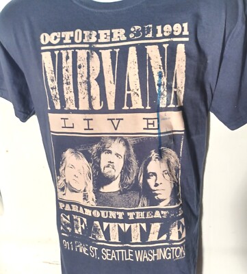Nirvana Live T Shirt size sm Paramount Theatre Seatle Wash Oct