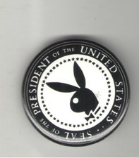 1999 ANTI Bill CLINTON pin IMPEACHMENT pinback SEAL PRESIDENT of UNITED STATES