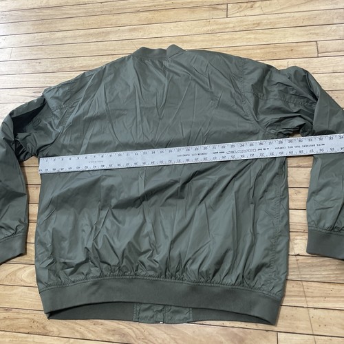 Old Navy Bomber Jacket Men XXXL Tall Green Army Mock Neck Zip Outdoor 3XLT 56" - Picture 8 of 22