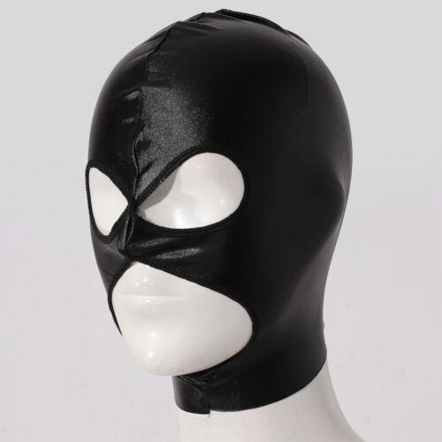 Adult Headgear Elastic Balaclava Hoods Cosplay Motorcycle Helmet Lined Black - Picture 41 of 47
