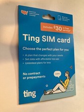 SIM CARD Starter Kit for Ting Mobile 5G LTE Prepaid Plan No Contract BYOD w/ 30