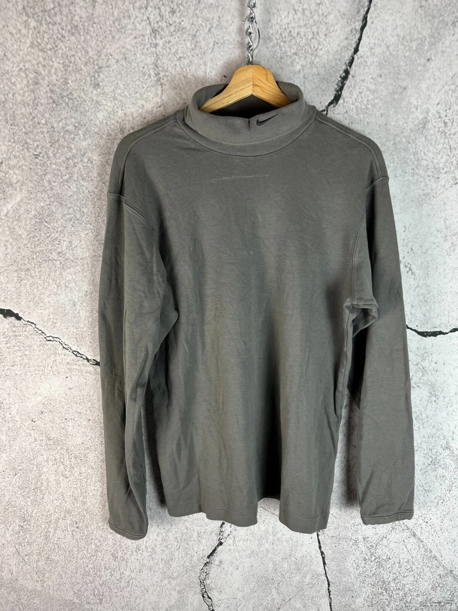 Vintage 00 s Nike Swoosh Mock Turtleneck Small Logo Men s