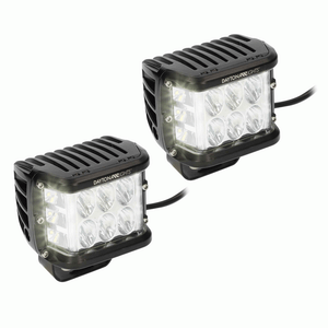 Daytona Lights Dl Cl3 Dual Row Cube Lights 140 Degree Dual Zone 12 Led Ebay