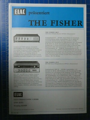 ELAC präsentiert The Fisher 8.68 Informationsblatt H12690