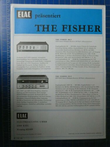 ELAC présente The Fisher 8.68 fiche d'information H12690 - Photo 1/4
