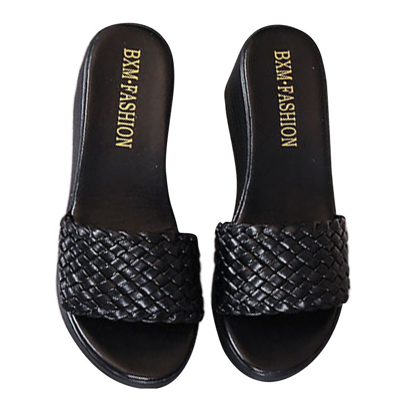 Sandalias de cuña playa para mujer verano damas plataforma zapatillas cómodas zapatos sin cordones