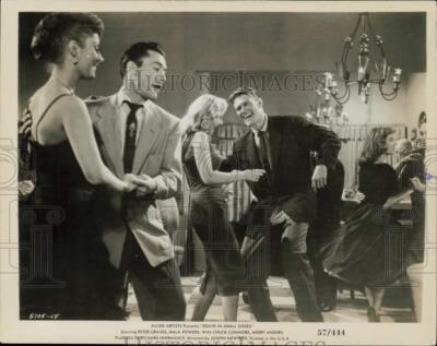 1957 Press Photo Dance Scene in ''Death In Small Doses'' Film - lry30086