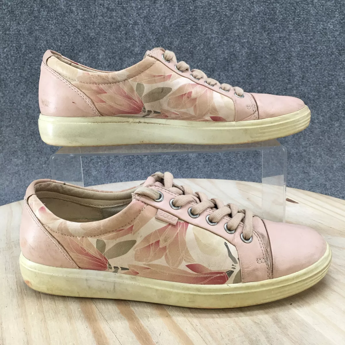 Ecco Shoes Womens 9 Soft Casual Floral Sneakers P 43000350366 Pink eBay