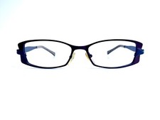 Jean Lafont Brown Blue Rectangular Retro Glasses France Claire 589 51 16 135