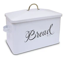 Better Kitchen Products Classic Metal Bread Box with Side Handles Large Capac...