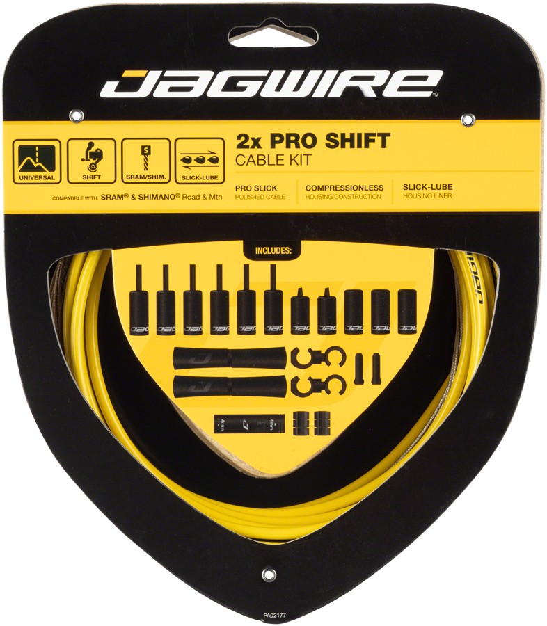 Jagwire Pro Shift Kit SRAM Дорожный и MTB Желтый - Модернизированная система кабелей и корпуса 6190₽