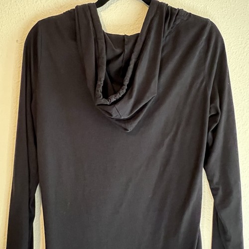 O’Neill Women’s Hoodie Dress Large Black Long Sleeve Kangaroo Pocket Pullover - Picture 10 of 12