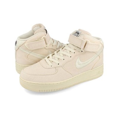 Size 6.5 - Stussy x Nike Air Force 1 Mid Fossil for sale online | eBay