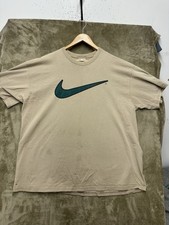 Vintage Faded Beige Nike Made In USA t-shirt Size 2XL large logo