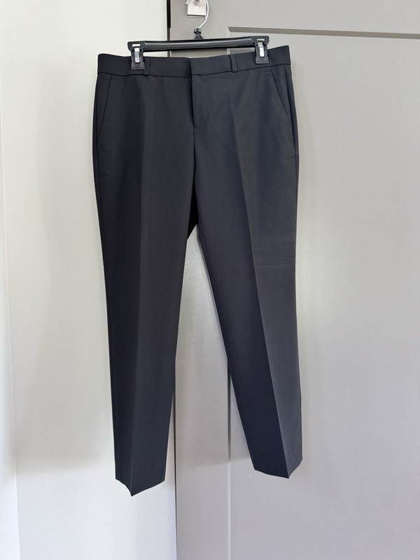 Banana Republic Avery Black Women's Dress Pants Italian Washable Wool Sz 6