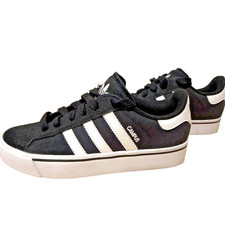 Adidas Campus Kids Black White Sneakers Size ...