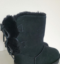 UGG Damen Stiefel Classic Double Bow Short Boots 1127131 Schuhe Lammfell Gr 40
