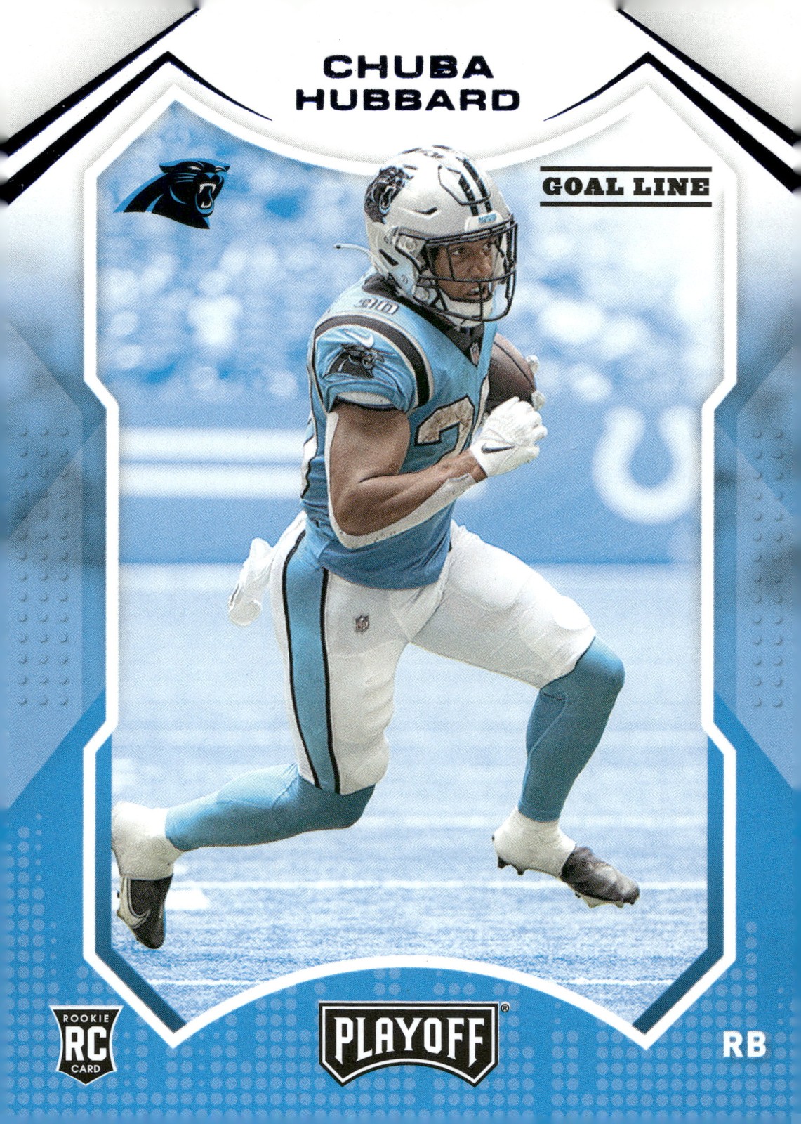 2021 Panini Playoff #234 Chuba Hubbard Goal Line