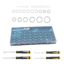 1228 Pcs 32 Size Clear Food Grade Silicone O-Rings Assortment Kit with OD 4-32mm