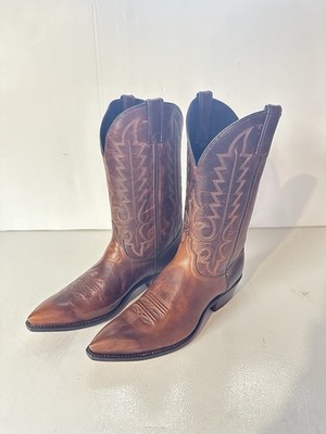 CODE WEST  68670 Vintage Cowboy Boots 10.5M All Leather Dress Boots Made In USA 