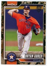 BRYAN ABREU 2026 Topps Series 1 Memorial Day Camo /25 #231 Astros