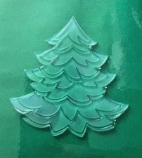 Christmas Tree Silicone Inlay for Resin – Handmade Craft Supplies, Tree Shape