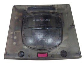 Sega Saturn Clear Console Skeleton HST-3220 Clear Black Built-in Power Mmemory
