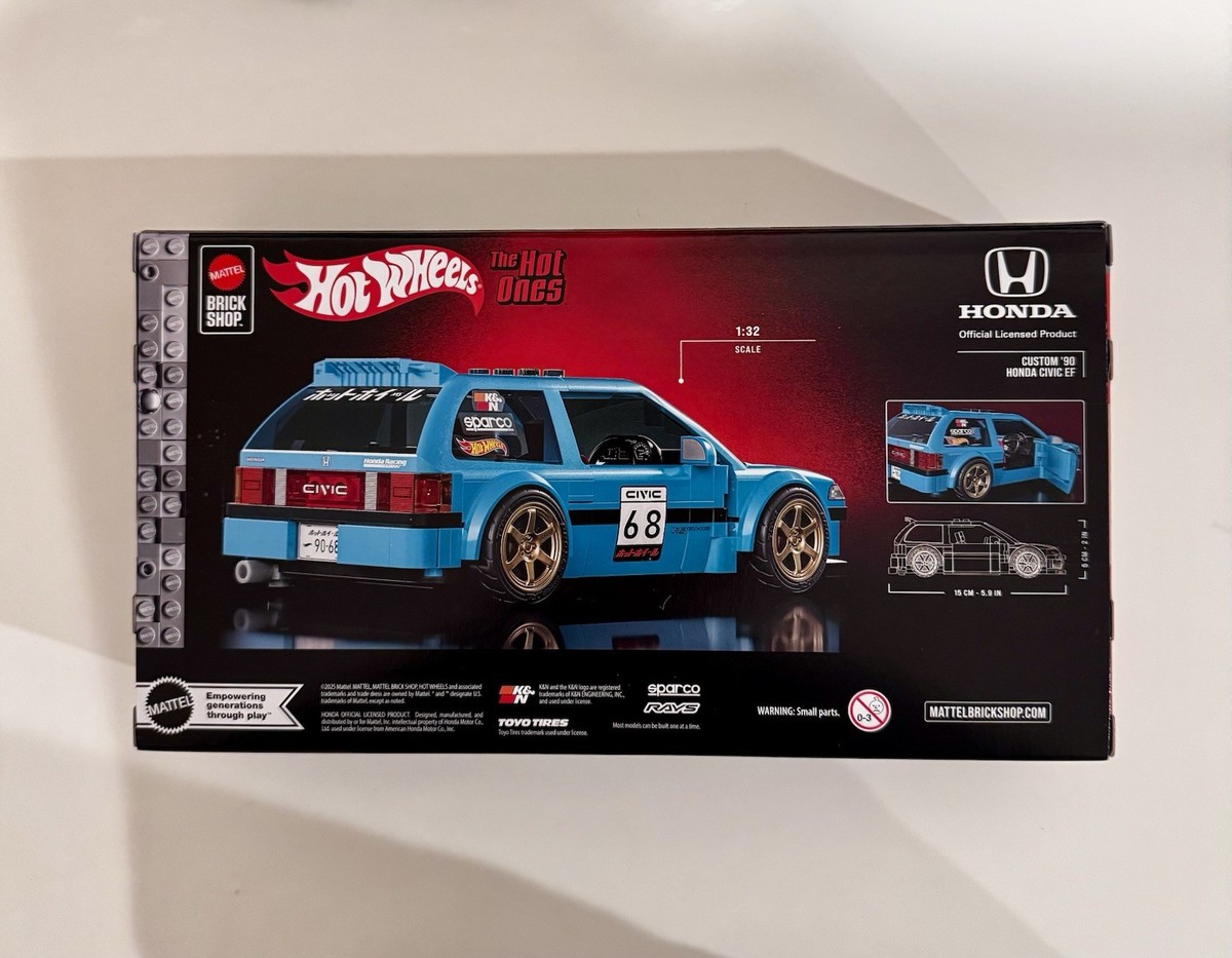 Hot Wheels Brick Shop Custom '90 Honda Civic EF The Hot Ones