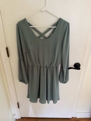 Francesca s Sage Green Dress- Large