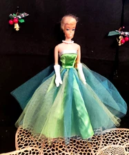 Barbie VTG Senior Prom robe de bal satin+tulle #951 Mattel 1963- BE, sans poupée