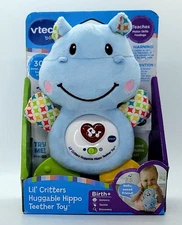 VTech Lil' Critters Huggable Musical Hippo Teether New in Box Works